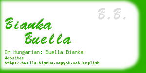 bianka buella business card